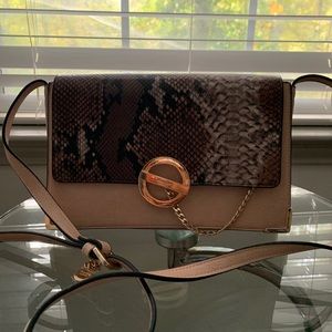 SOLD!Dune London Blush Snake Shoulder Crossbody